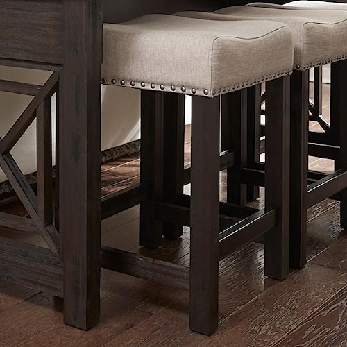 liberty furniture heatherbrook occasional upholstered barstool with