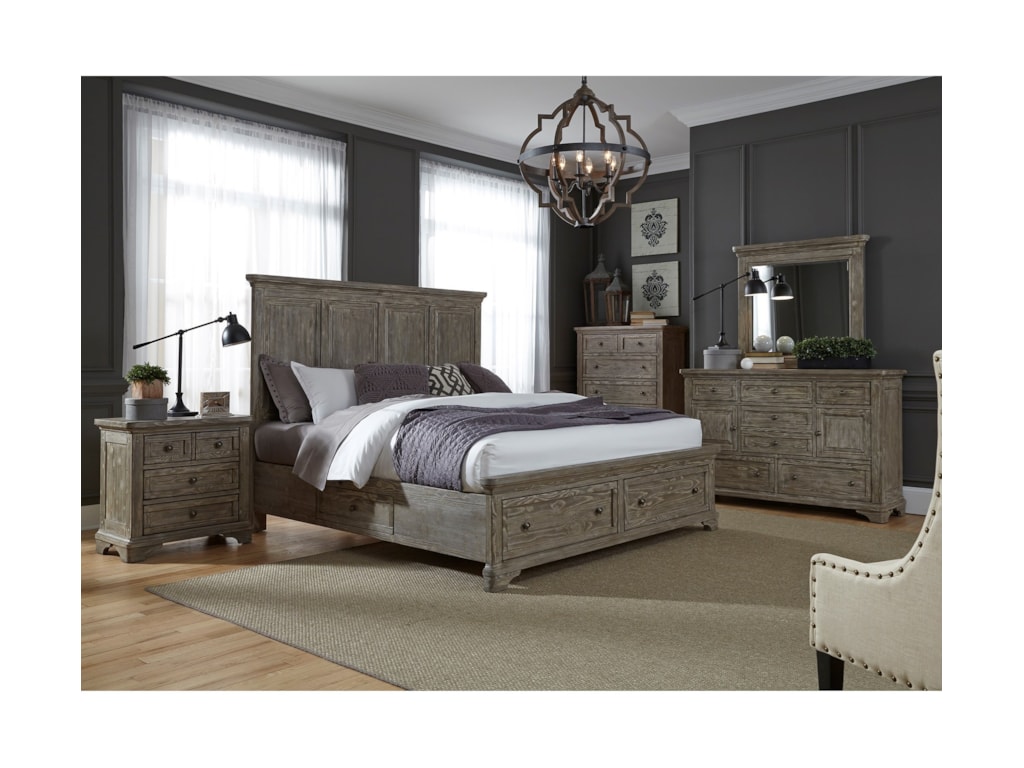 Liberty Furniture HighlandsQueen Two Sided Storage Bed