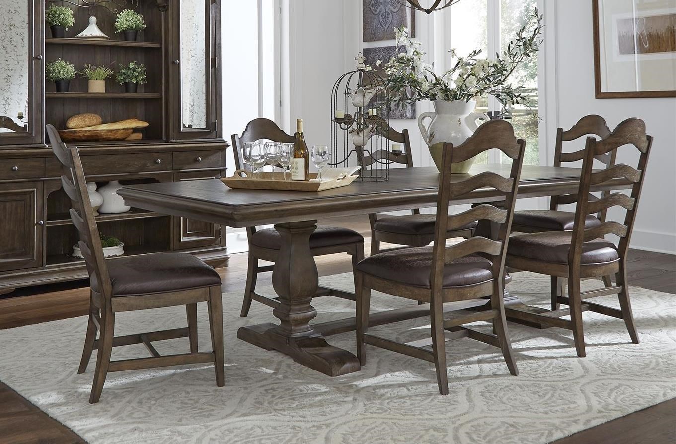 Liberty Furniture Homestead 693 Dr 7trs Relaxed Vintage 7 Piece Table And Chair Set With Removable Leaf Northeast Factory Direct Dining 7 Or More Piece Sets