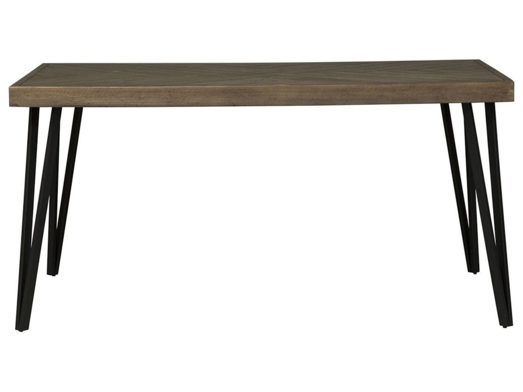 Horizons Contemporary Rectangular Leg Dining Table With Angled Metal Legs By Freedom Furniture At Ruby Gordon Home