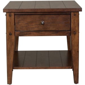Liberty Furniture Lake House 1 Drawer End Table Standard Furniture End Tables