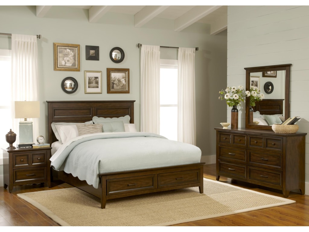 Liberty Furniture Windy HillQueen Storage Bed