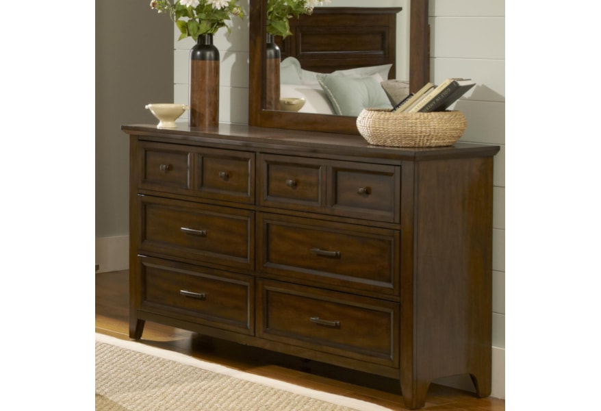Liberty Furniture Laurel Creek 461 Br31 Transitional 6 Drawer