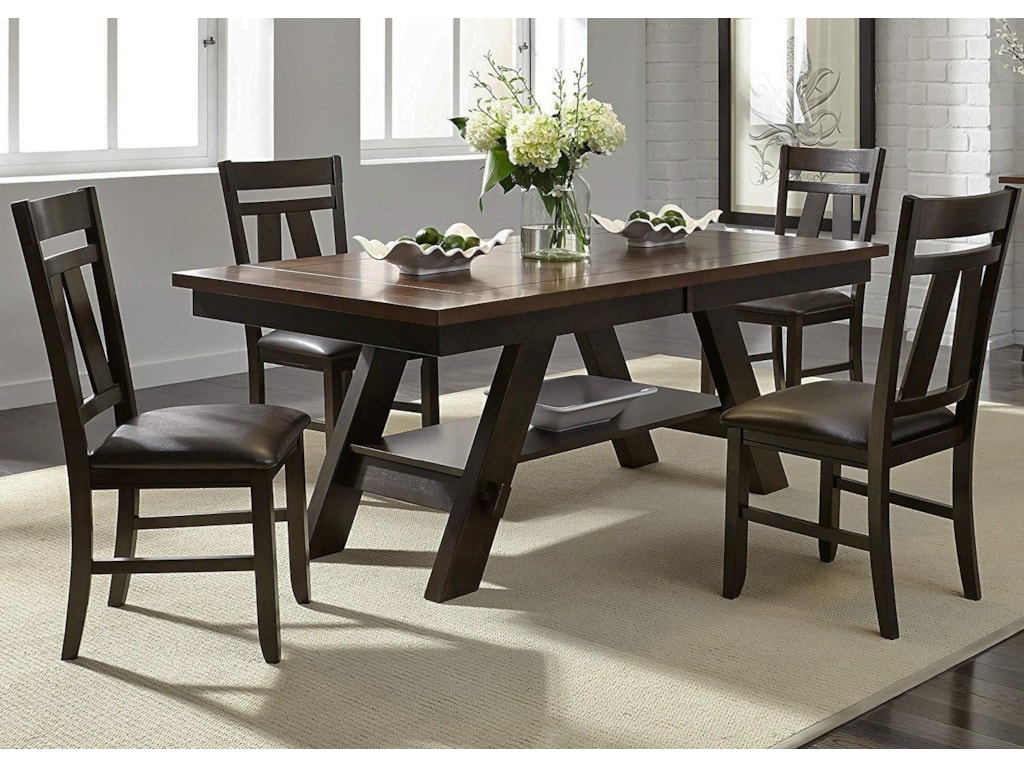 Cityscape 5 Piece Dining Table Chair Set Rotmans Cityscape 5 Piece Dining Table Chair Set