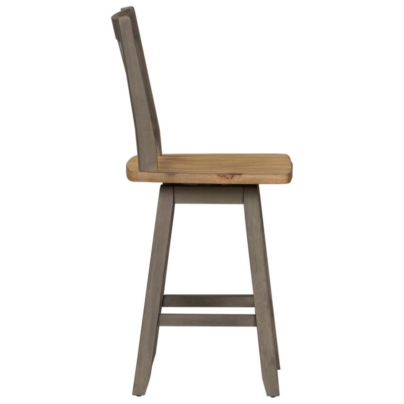 Lindsey Farm Transitional Two Toned Counter Height Swivel Chair By Freedom Furniture At Ruby Gordon Home