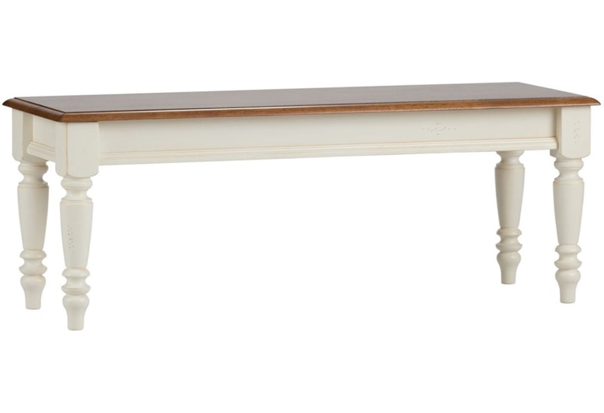 Liberty Furniture Low Country 79 C9000b Bench With Turned Legs