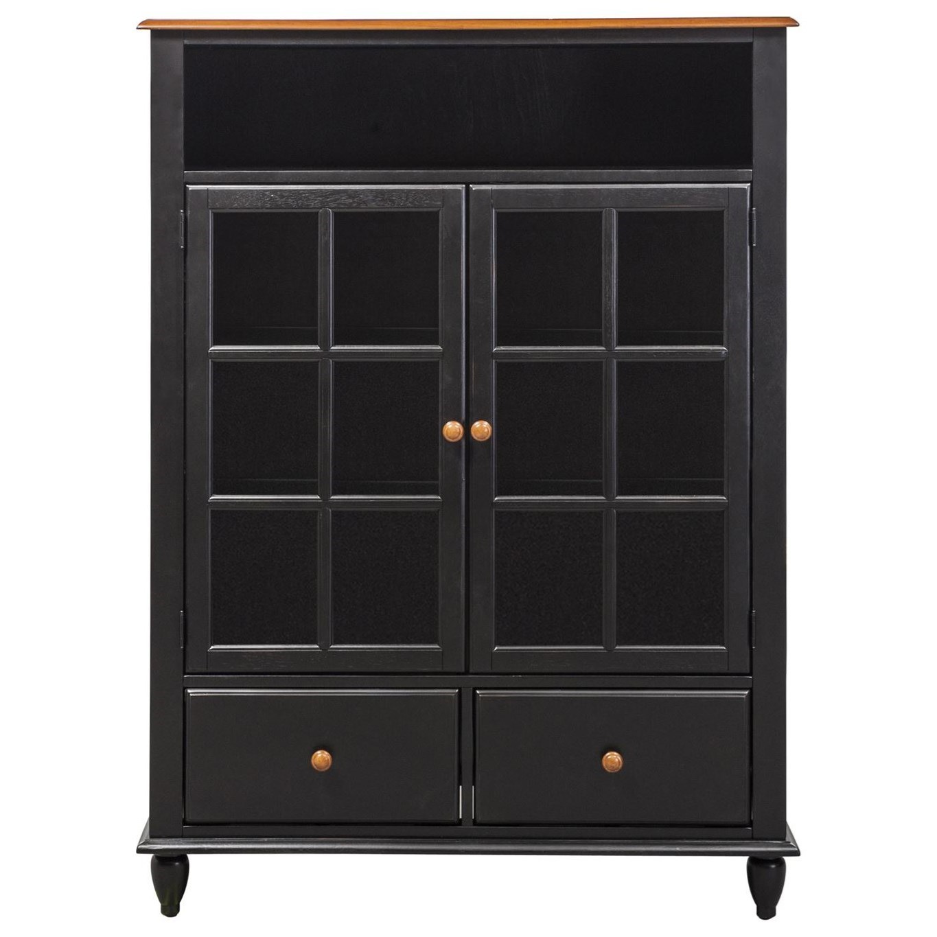 Liberty Furniture Low Country 80 Ch4460 Curio Cabinet With Touch