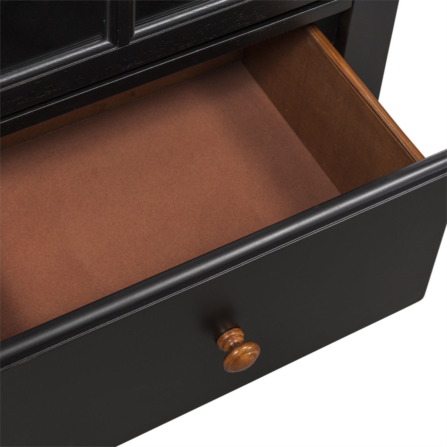 Liberty Furniture Low Country Curio Cabinet With Touch Lighting