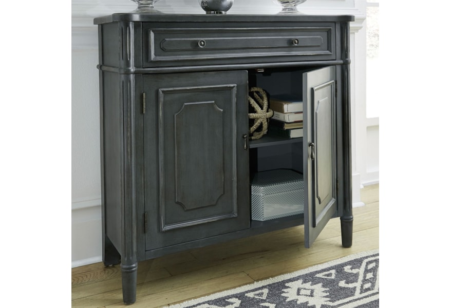 Liberty Furniture Madison Park Relaxed Vintage 1 Drawer 2 Door Accent Cabinet With Wood Detailing Zak S Home Accent Chests