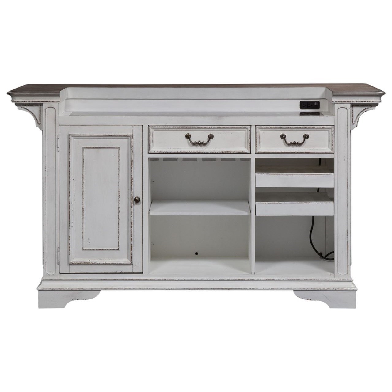 Liberty Furniture Magnolia Manor Dining Relaxed Vintage Bar With