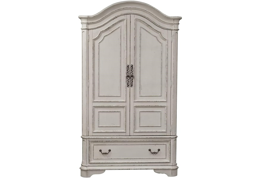 Libby Morgan Traditional Armoire With Cedar Lined Bottom Drawer Walker S Furniture Armoires
