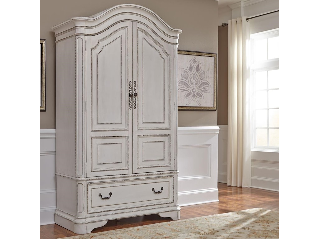 Liberty Furniture Magnolia Manor Traditional Armoire with Cedar Lined ...