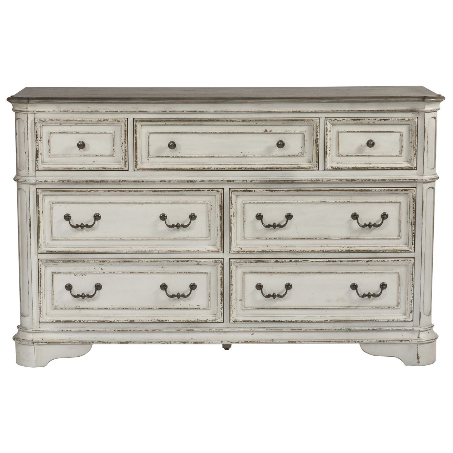 Liberty Furniture Magnolia Manor 7 Drawer Dresser With Felt Lined
