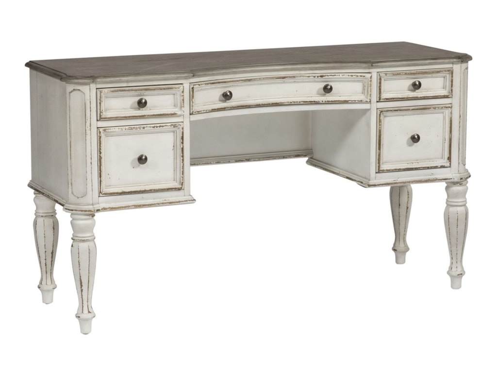 Liberty Furniture Magnolia Manor Vanity Desk With 5 Drawers Royal Liberty Furniture Magnolia Manorvanity Desk