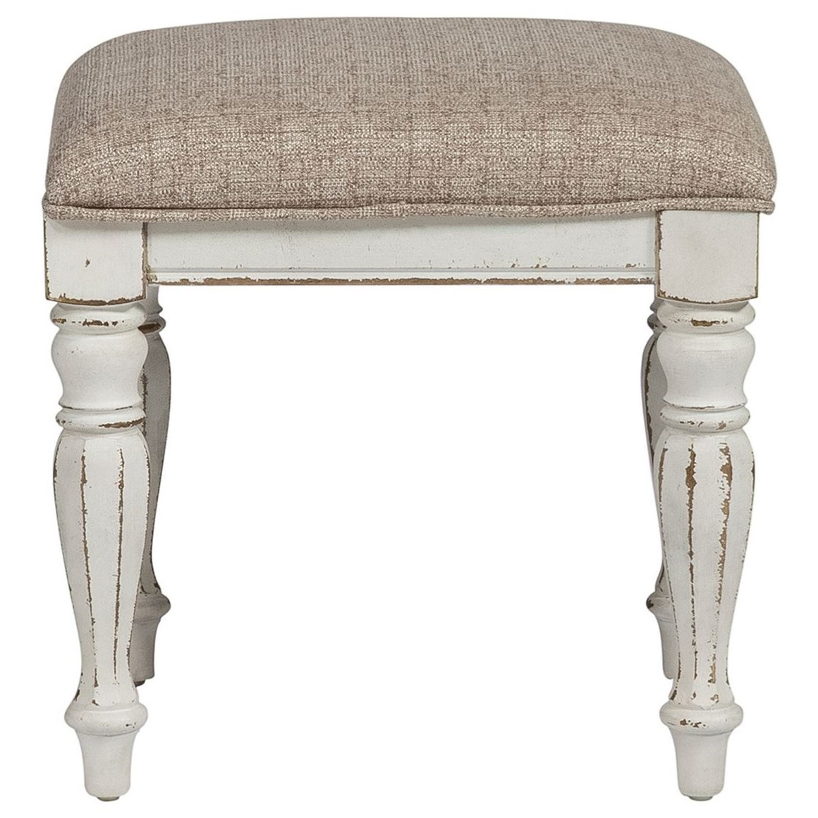 Liberty Furniture Magnolia Manor Vanity Stool With Upholstered Seat Royal Furniture Vanity Stools Vanity Chairs