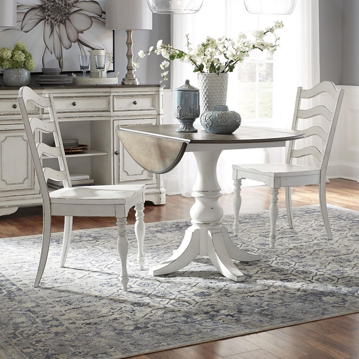 Liberty Furniture Magnolia Manor Dining 244 Cd 3dls Cottage 3 Piece Table And Chair Set Furniture And Appliancemart Dining 3 Piece Sets