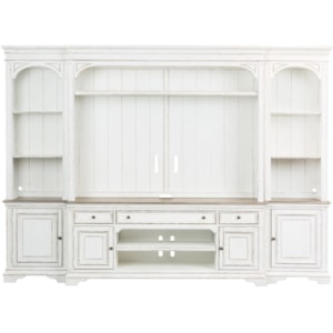 Liberty Furniture Magnolia Manor 244 Entw Ecp 4 Piece Entertainment Wall Unit Coconis Furniture Mattress 1st Wall Unit