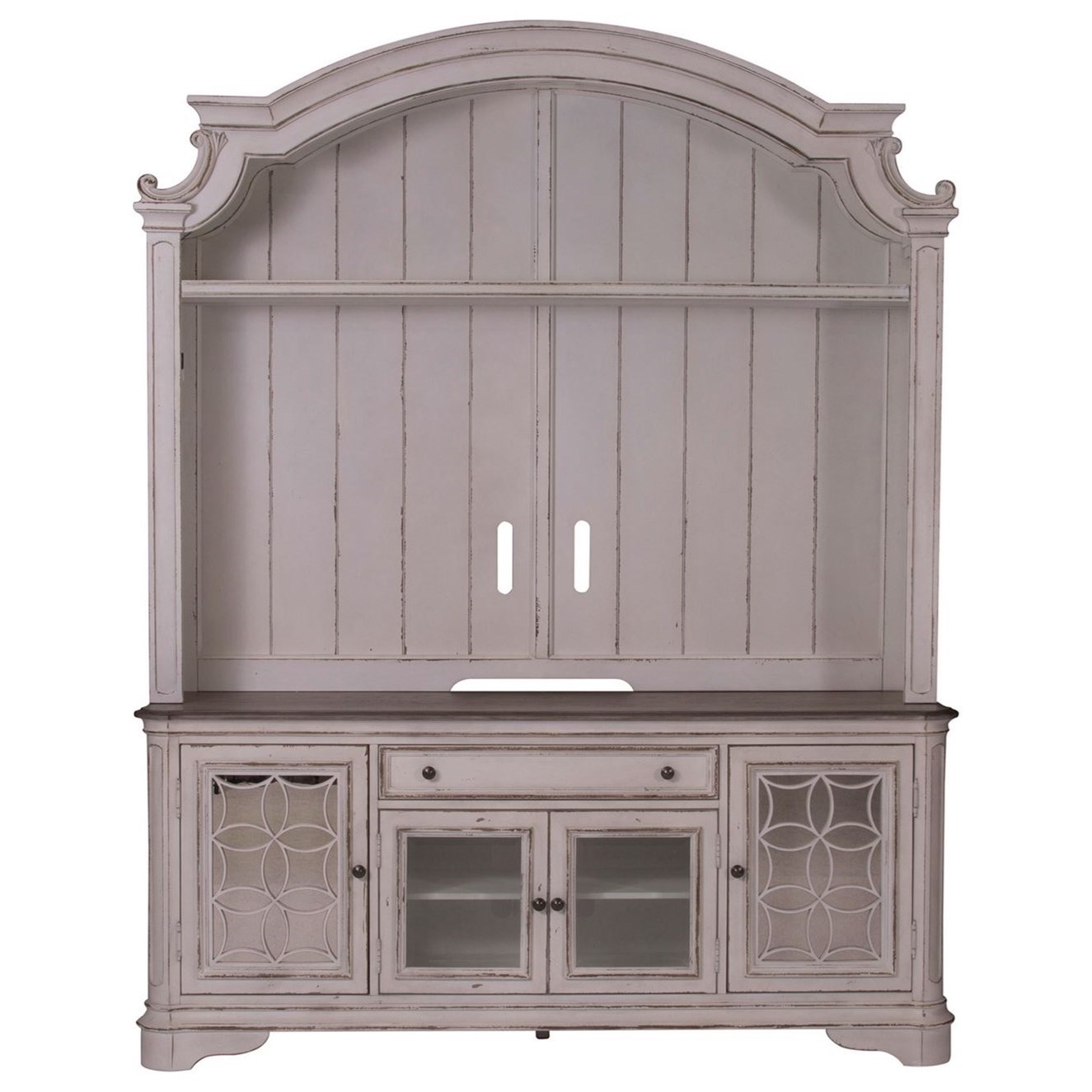 Liberty Furniture Magnolia Manor Entertainment Center With Glass