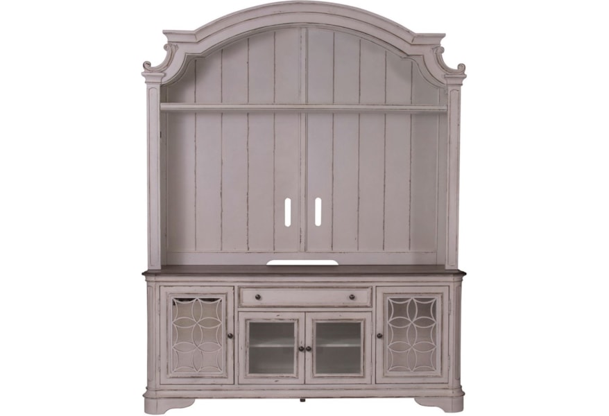 Liberty Furniture Magnolia Manor Entertainment Center With Glass