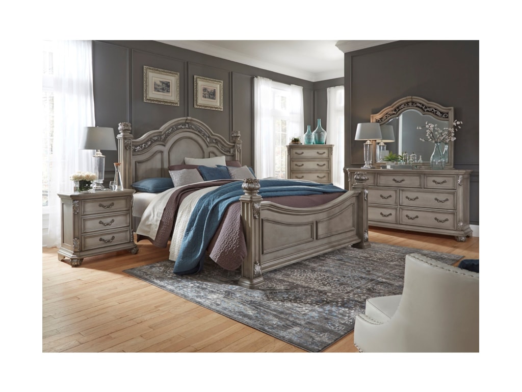 Liberty Furniture Messina Estates BedroomQueen Poster Bed