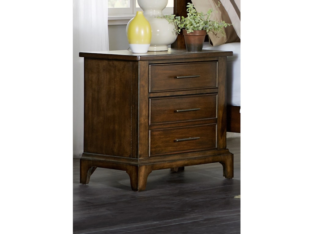 Liberty Furniture Mill Creek 458 Br61 Night Stand With Three Liberty Furniture Mill Creek 4583 Drawer Night Stand