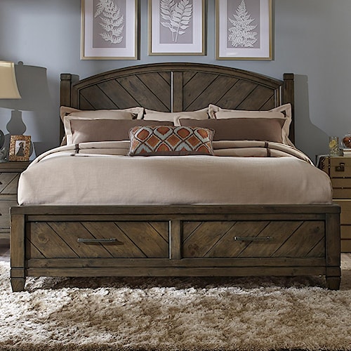 Modern Country Liberty King Bed Bedroom Modern Country Liberty King Bed Bedroom