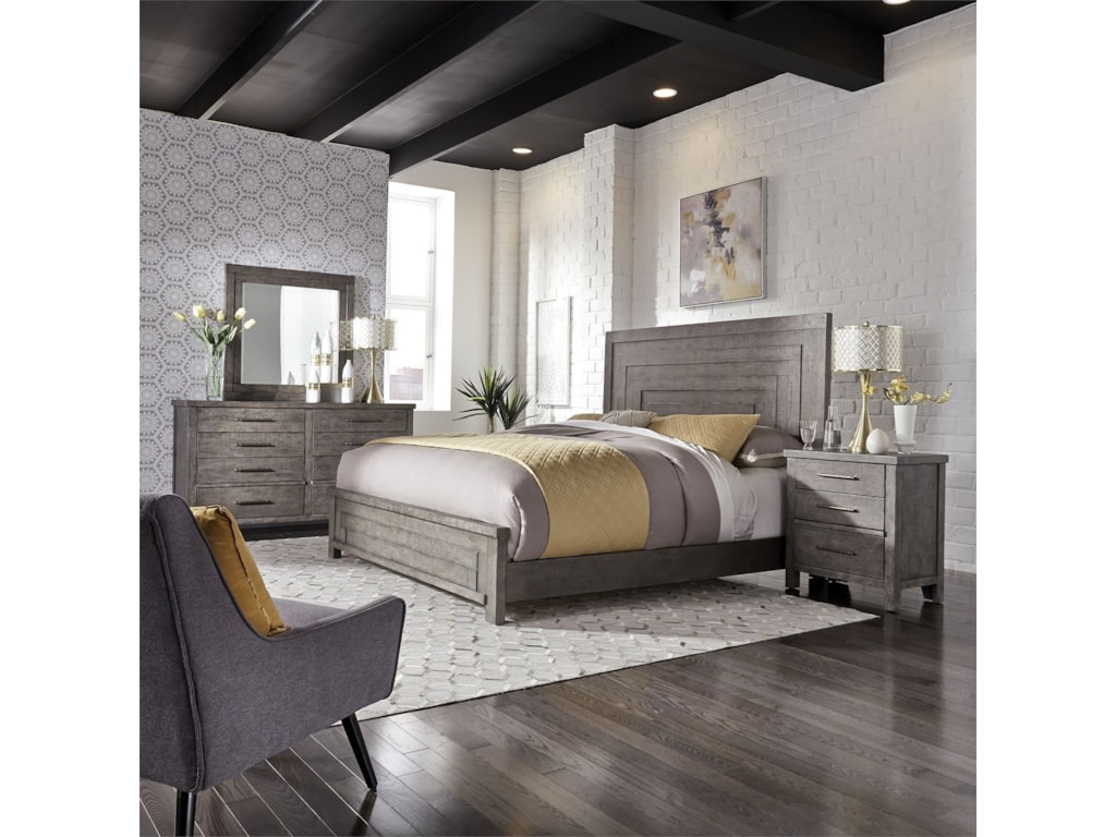 Liberty Furniture Modern FarmhouseKing Low Profile Bed