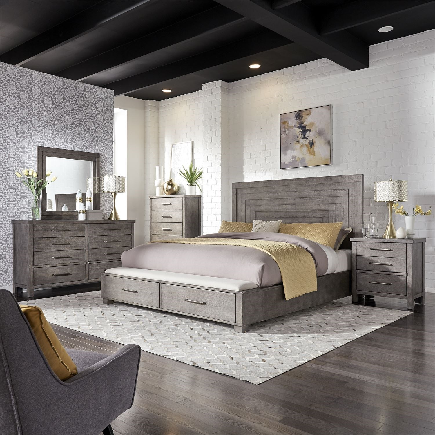 Liberty Furniture Modern Farmhouse King Bedroom Group Royal