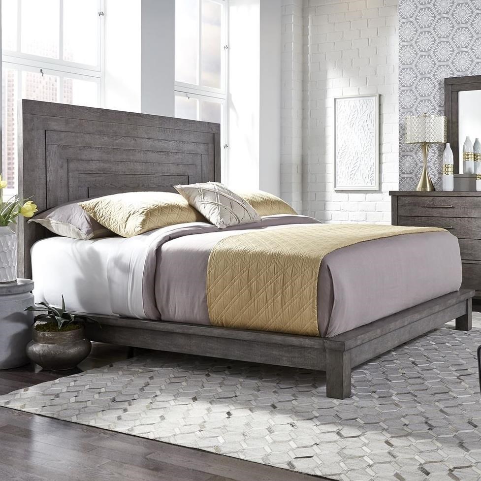 Liberty Furniture Modern Farmhouse 406 Br Qpl Contemporary Queen Platform Bed Pilgrim Furniture City Platform Bedslow Profile Beds