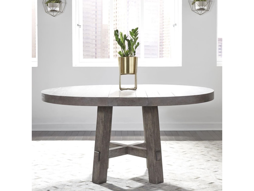 Liberty Furniture Modern Farmhouse Contemporary Round Dining Table Liberty Furniture Modern Farmhouse Contemporary Round Dining Table