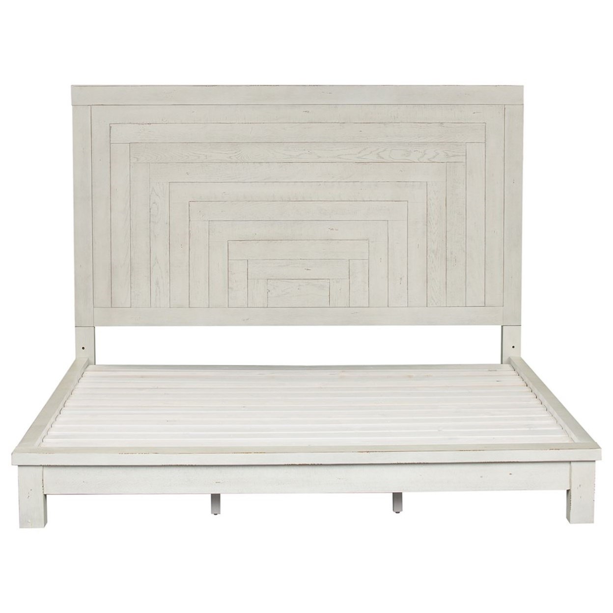 Liberty Furniture Modern Farmhouse Contemporary Queen Platform Bed