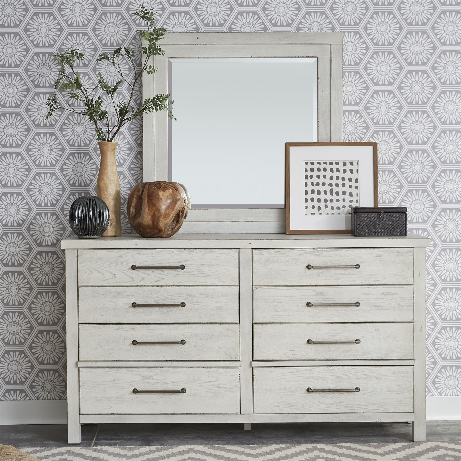 Liberty Furniture Modern Farmhouse 406w Br51 Contemporary Dresser