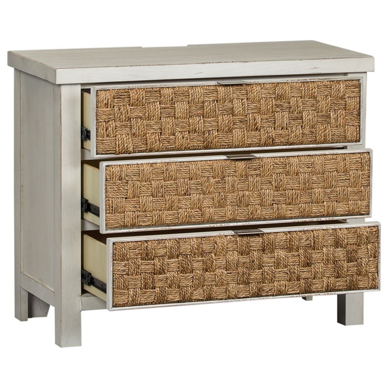 Liberty Furniture Modern Farmhouse Contemporary 3 Drawer Accent Nightstand Zak S Home Nightstands