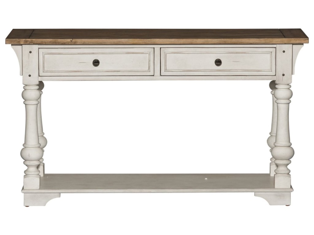 Liberty Furniture Morgan Creek Relaxed Vintage Sofa Table With Liberty Furniture Morgan Creek Relaxed