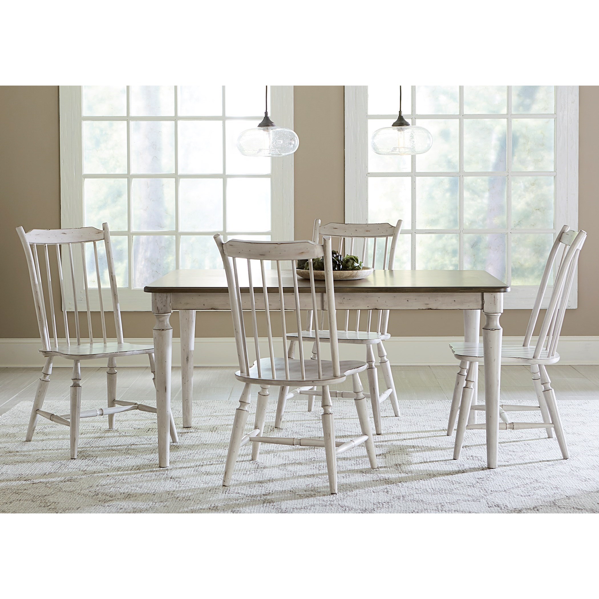 Liberty Furniture Oak Hill Dining Windsor Back Side Chair