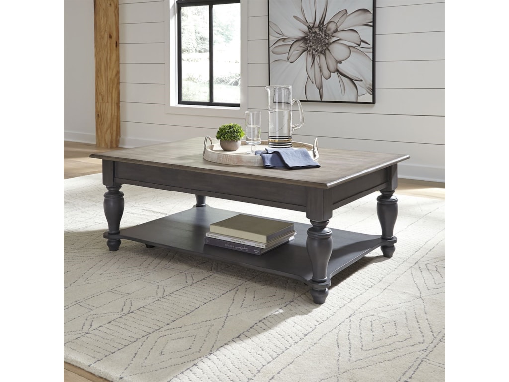 Liberty Furniture Ocean Isle Cottage Style Rectangular Cocktail Table With Casters Royal Furniture Cocktail Coffee Tables Liberty Furniture Ocean Isle Cottage Style Rectangular Cocktail Table With Casters Royal Furniture Cocktail Coffee Tables