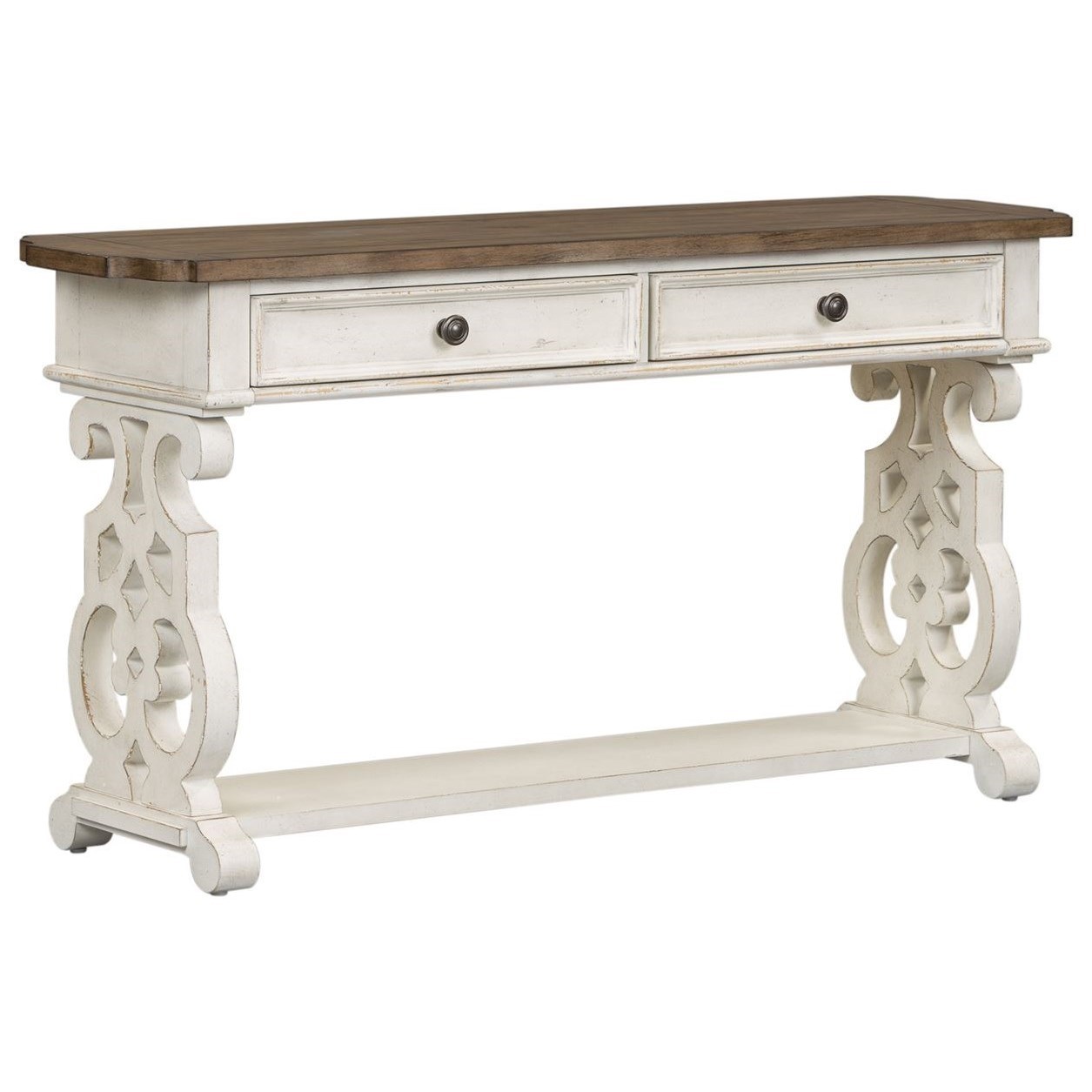 Liberty Furniture Parisian Marketplace Relaxed Vintage Sofa Table