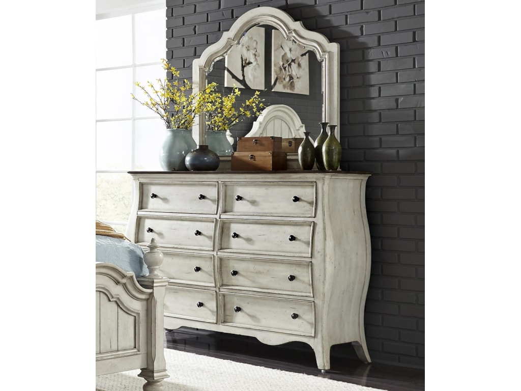 Liberty Furniture Parisian Ay Dresser And Mirror Royal Parisian Ay Dresser And Mirror
