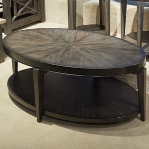 Liberty Furniture Penton 10496704 Contemporary Oval Cocktail Table With Bottom Shelf Pilgrim Furniture City Cocktail Coffee Tables