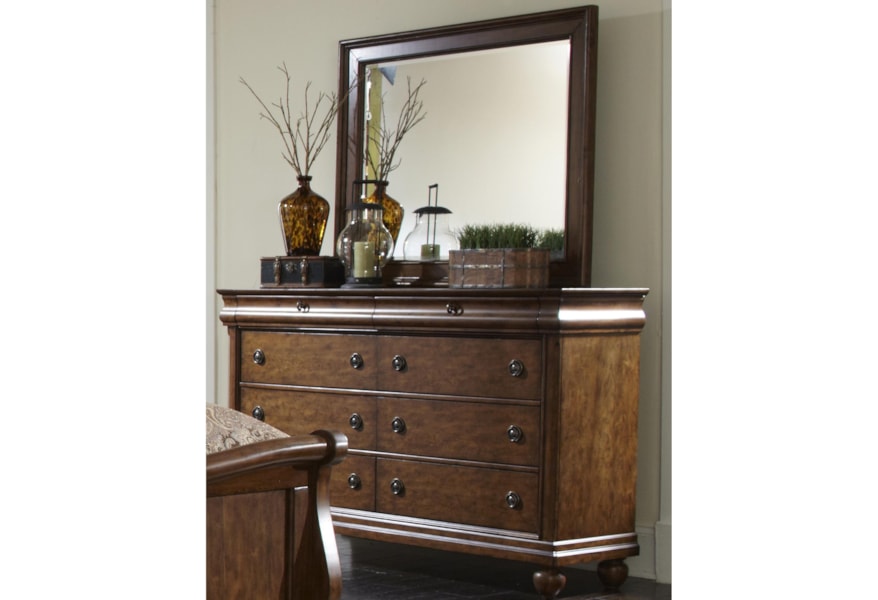 Liberty Furniture Rustic Traditions 589 Br Dm Eight Drawer Dresser