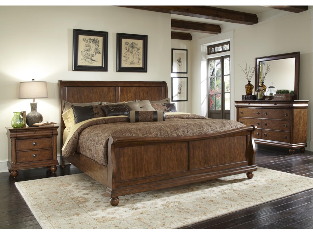 Liberty Furniture Rustic TraditionsQueen Sleigh Bed Set