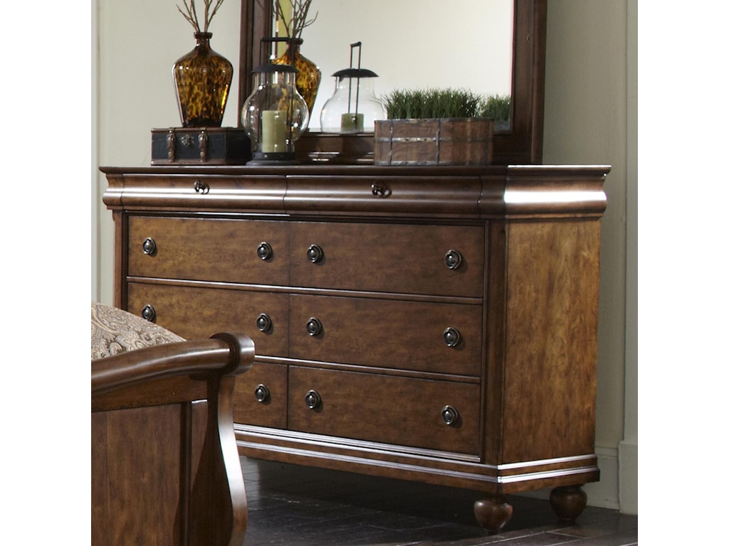 Liberty Furniture Rustic Traditions Eight Drawer Dresser With