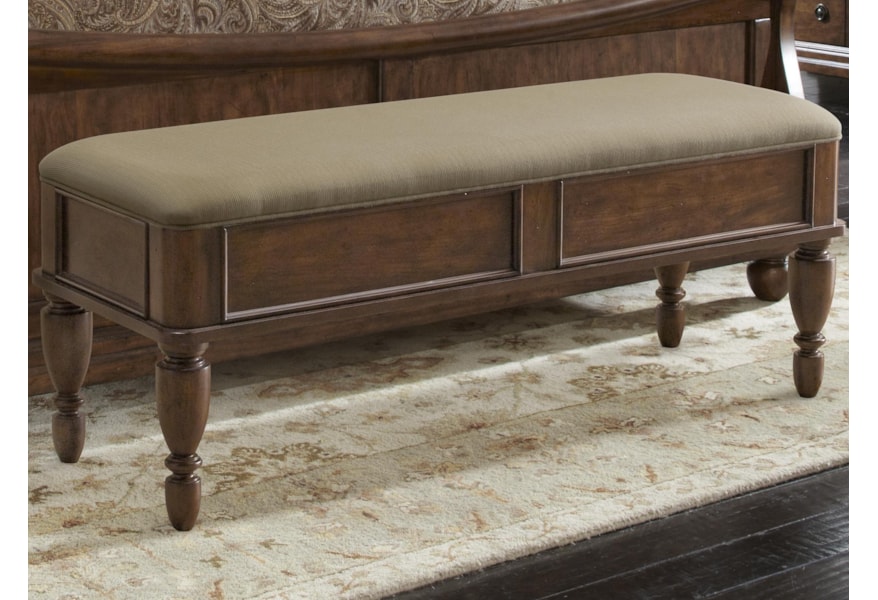 Rustic Traditions Bed Bench With Upholstered Seat By Liberty Furniture At Lar Mattress Center Rustic Traditions Bed Bench With Upholstered Seat By Liberty Furniture At Lar Mattress Center
