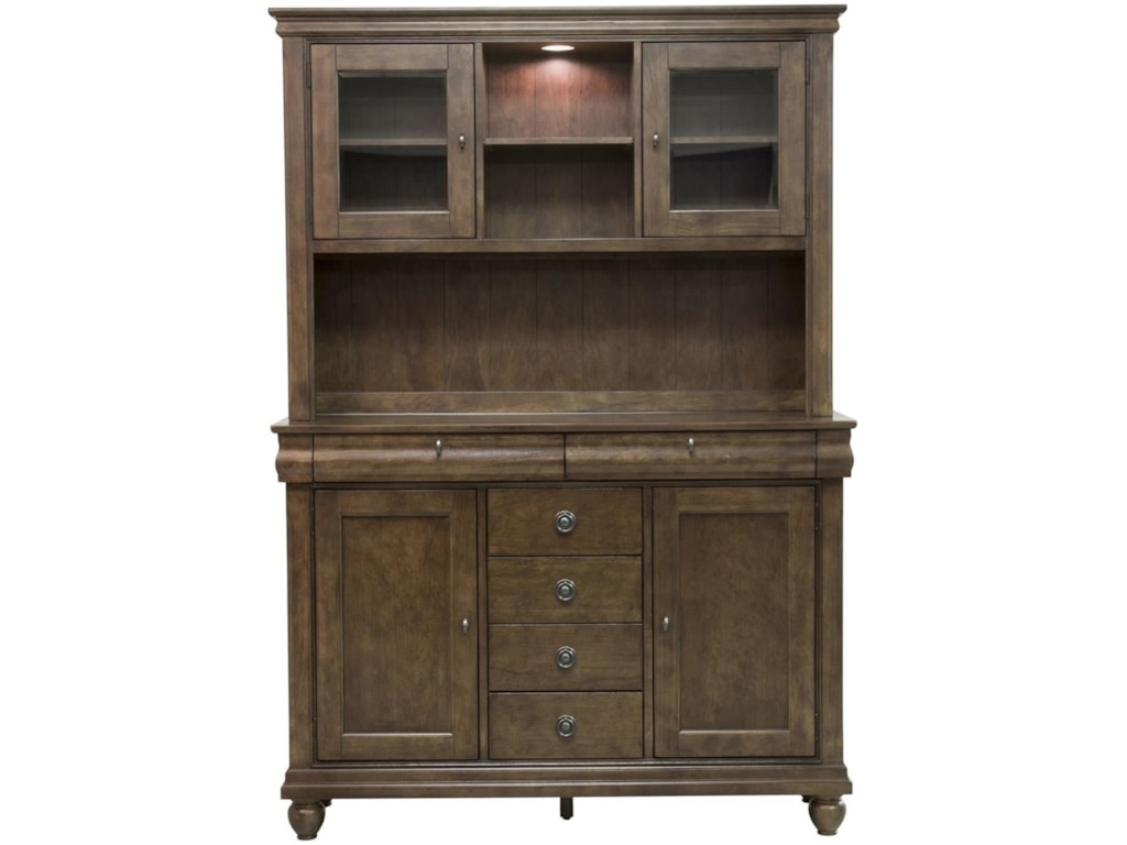 Liberty Furniture Rustic Traditions Traditional Server Hutch With Liberty Furniture Rustic Traditionsserver Hutch