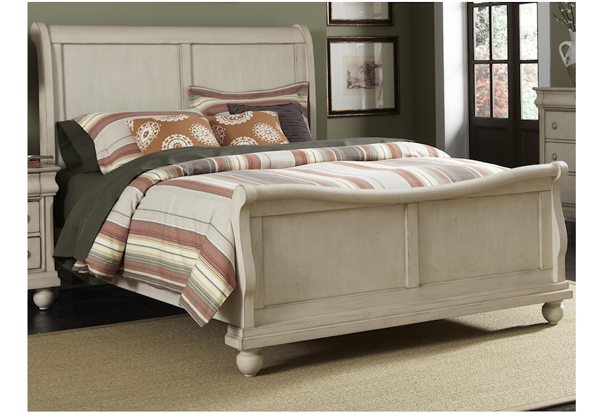 rustic queen bed with storage