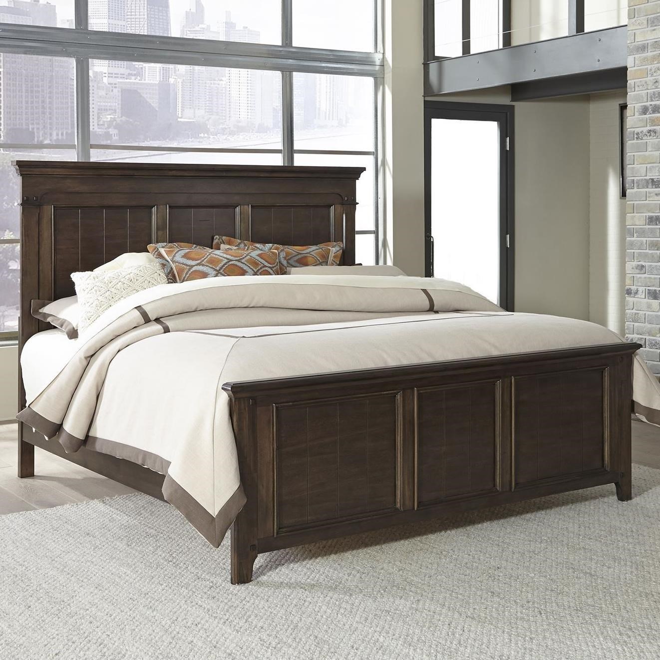 Liberty Furniture Saddlebrook 184 Br Qpb Traditional Queen Panel Bed Coconis Furniture Mattress 1st Platform Beds Low Profile Beds