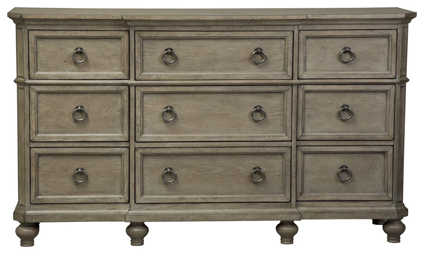 Liberty Furniture Simply Elegant Cottage Breakfront Nine Drawer