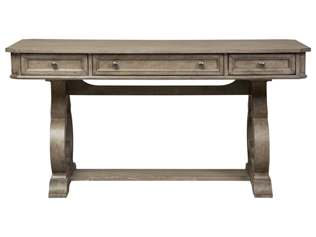 Liberty Furniture Simply Elegant Cottage Writing Desk With Two