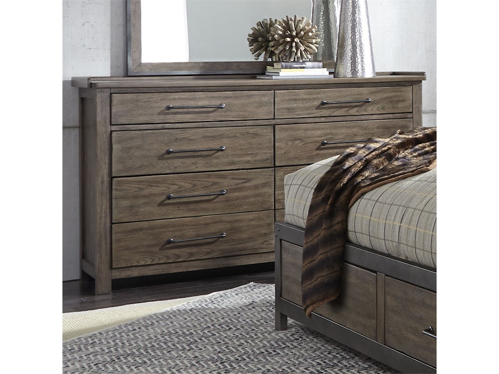 Liberty Furniture Sonoma Road Contemporary 8 Drawer Dresser With