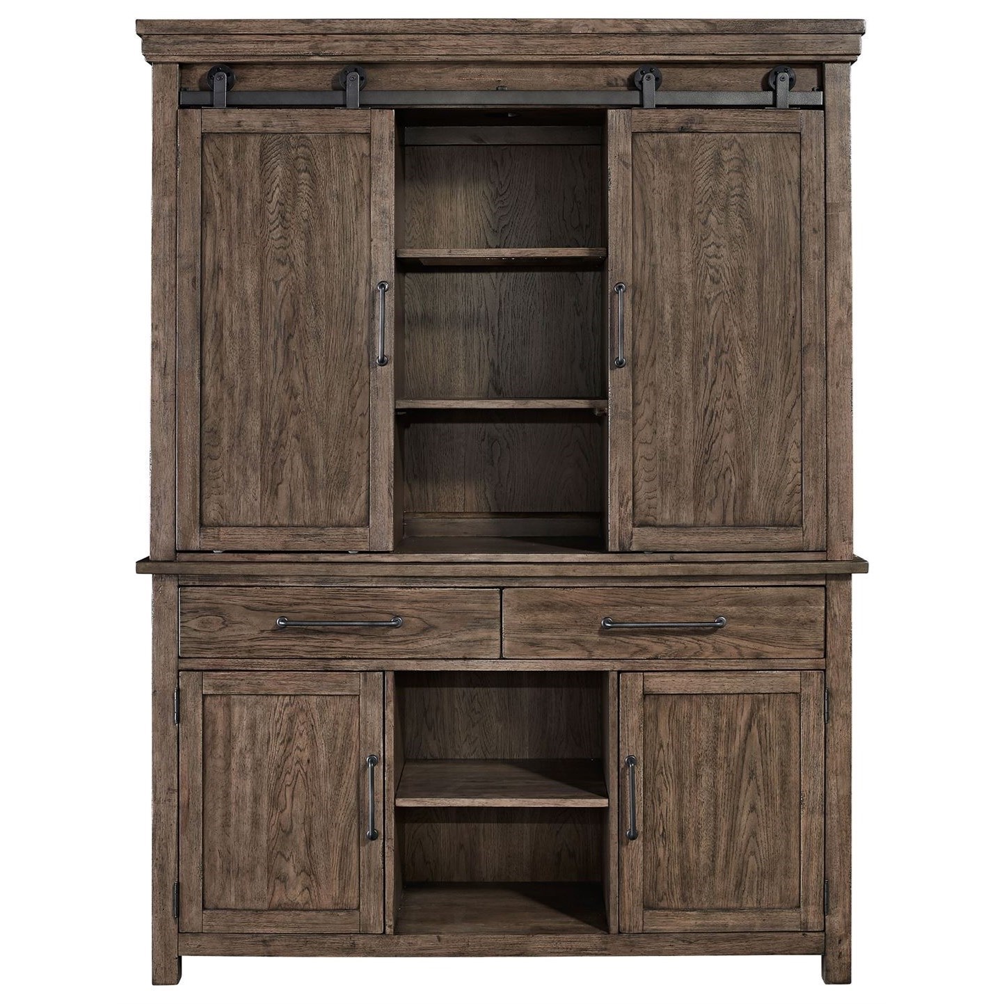 Liberty Furniture Sonoma Road Contemporary Hutch Buffet With Led